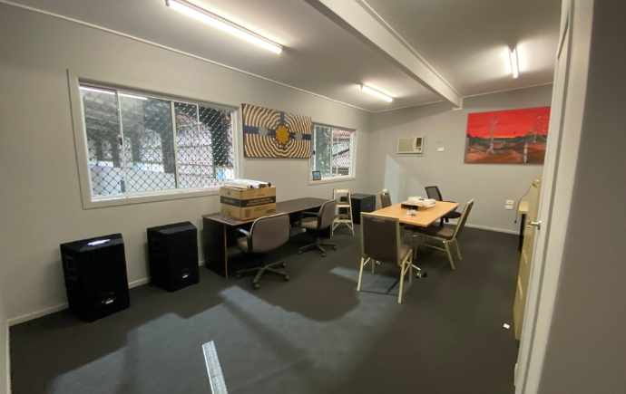 A photo of upgrades to Jubullum Stadium office